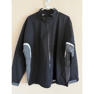 ShedRain‎ Golf VortexVent Jacket Mens XL Black Full Zip Performance Windbreaker